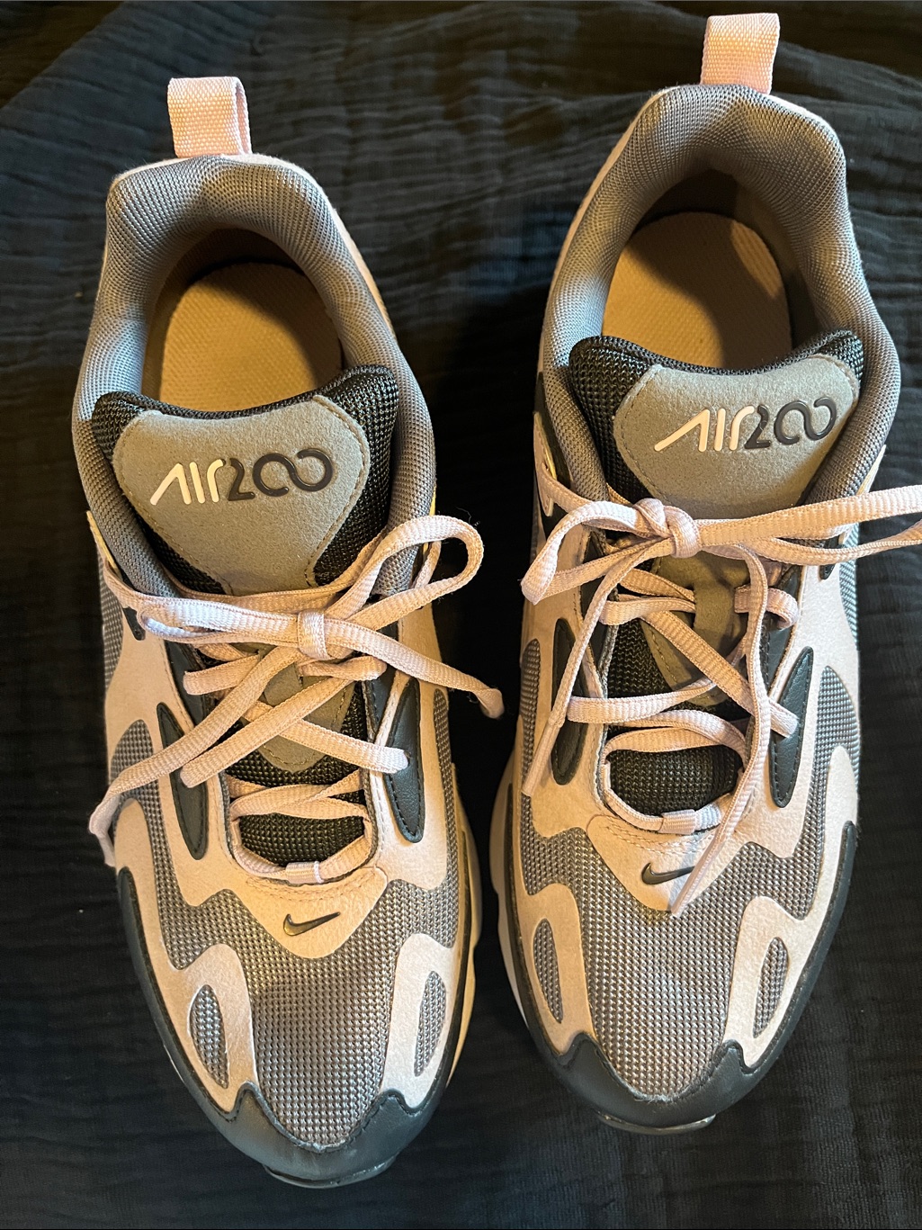Nike Kids Air200 Sneakers In Pink And Gray